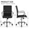 Costway Set of 4 PU Leather Office Chair High Back Conference Task Chair w/Armrests